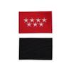 Embroidered Community of Madrid Flag Patch with Hook-and-Loop Backing view 2