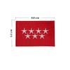 Embroidered Community of Madrid Flag Patch with Hook-and-Loop Backing view 3