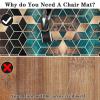 TOYOCC Office Chair Mat 90 x 140 cm, Scratch-Resistant Floor Protector for Parquet and Hardwood Floors view 4