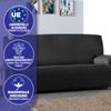 BLUZIMAN Stretch Sofa Slipcover for 4-Seater, OEKO-TEX Certified, Jacquard Fabric, Non-Slip, Universal Fit, Black-White view 2