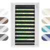 Birrke Double Roller Blind 95 x 150 cm, No-Drill or Drill-Mount, Day & Night, Graphite view 1