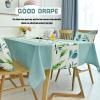 FLYIFE Washable, Waterproof, Wipe-Clean Tablecloth, Green, 90 x 90 cm view 3