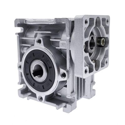 Worm Gear Speed Reducer for NEMA 23 DC Motor, RV030, 14 mm Output, 5:1–80:1