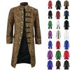 Men's Vintage Tailcoat Jacket, Victorian Cosplay Costume, M1-Yellow view 1