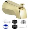Dreyoo Universal Tub Spout with Diverter, Polished Brass view 1