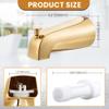 Dreyoo Universal Tub Spout with Diverter, Polished Brass view 2