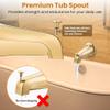 Dreyoo Universal Tub Spout with Diverter, Polished Brass view 4