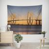 CEVAN Wall Tapestry, Modern Orange Printed Fabric, 200 x 150 cm view 2