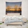 CEVAN Wall Tapestry, Modern Orange Printed Fabric, 200 x 150 cm view 3