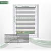 MupFup Double Roller Blind, No-Drill Clip-Fix, Gray, 90 x 150 cm view 2