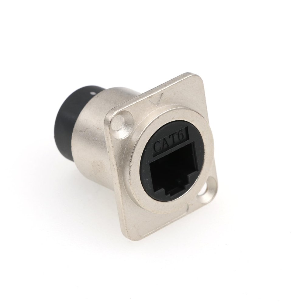 SZRMCC RJ45 Panel-Mount Coupler, 5-Pack, CAT6/CAT5e/CAT5 Female-to-Female Waterproof Bulkhead Adapter