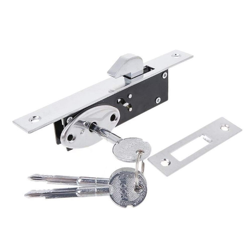 TANGJIANCHENG Durable Aluminum Alloy Sliding Door Hook Latch for Framed Glass Doors