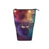 TOMPPY Rock Band Printed Telescoping Pencil Case, Standing Pen Holder, Black, One Size view 3