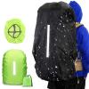 Lukery 2-Pack Backpack Rain Covers with Reflective Strips, Universal Waterproof Cover (15–85 L), XL Black view 2