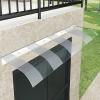 KGUDYS Polycarbonate Door Awning, Transparent Waterproof Canopy, 40 x 60 cm view 1