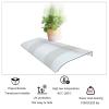 KGUDYS Polycarbonate Door Awning, Transparent Waterproof Canopy, 40 x 60 cm view 2