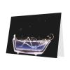 BAFAFA Funny Skull-in-the-Bathtub Greeting Card with Envelope, Gray, 10.2 x 15.2 cm view 2