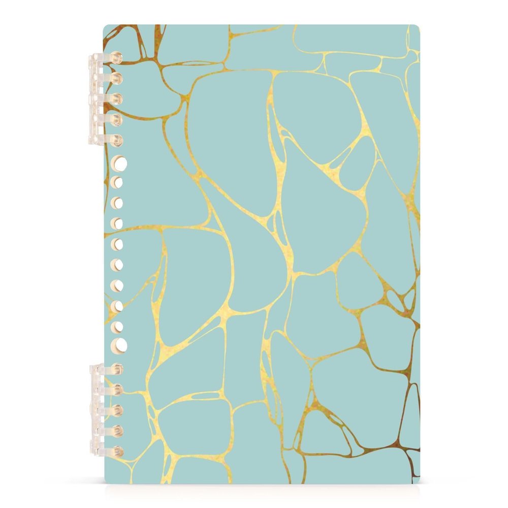YOUJUNER Marble Spiral Notebook, A5, 60 Sheets, 120 Pages, 80 GSM Paper