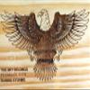 A-F Luxury Handcrafted Eagle Urn for Adult Human Ashes, Engraved Wood, 250 Cubic Inches view 3
