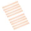 Plastic Binding Spines, 1/2-Inch, 30-Hole, Orange, 10-Pack view 3
