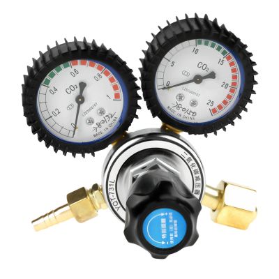 CO2 Regulator Pressure Reducer, G5/8 CO2 Gas Cylinder Regulator for Welding