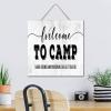 Welcome to Camp Where Friends and Marshmallows Get Toasted Family Wall Art Decor Sign, Rustic Wooden Plaque for Indoor Entryway, 12 x 12 Inches view 4