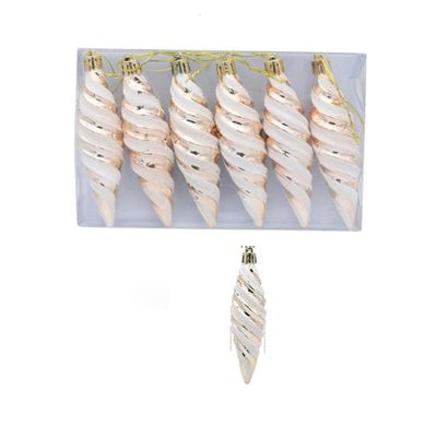 Krcken-Sigkeits Icicle Christmas Ornament, Champagne Spiral