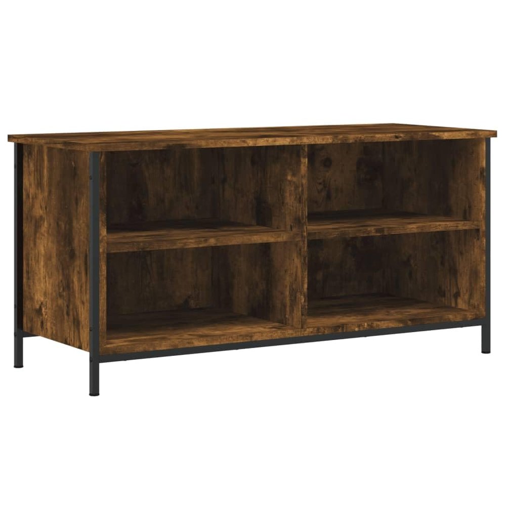 vidaXL TV Stand Smoked Oak 100x40x50 cm Engineered Wood