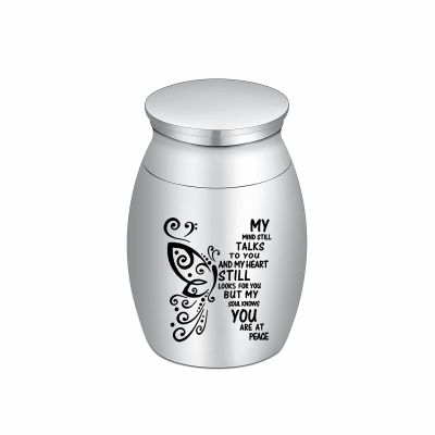MYPOWER 25 mm x 16 mm Stainless Steel Keepsake Urn Pendant for Human Ashes