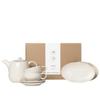 Broste Copenhagen Nordic Vanilla Tea Set for Two, Beige Stoneware, Dishwasher- and Microwave-Safe, 80019827 view 1