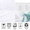 Retro Wood-Grain Shower Curtain with Hooks view 2