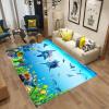 TEMLAN Ocean World Shark Coral Area Rug, Decorative Runner, 60 x 120 cm view 2