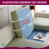 SYLC 100% Waterproof Sofa Seat Cushion Covers, Stretch Leather-Fabric Set, Light Green, 1-Seater view 4