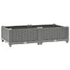 Festnight Light Gray PP Raised Garden Bed, 80 x 40 x 23 cm view 1