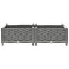 Festnight Light Gray PP Raised Garden Bed, 80 x 40 x 23 cm view 4