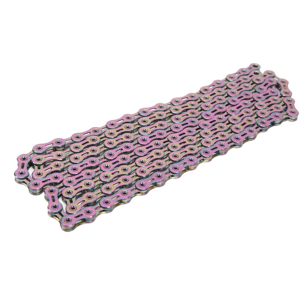 Fdit 12-Speed Bicycle Chain, Hollow Outer-Chamfer Design, Alloy Steel, Smooth Operation, Multicolor