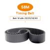 SSIMOO S8M Timing Belt, 1320/1328/1344/1352/1360/1376/1384/1392/1400/1408 mm, 8 mm Tooth Pitch, Rubber Transmission Belt, 20/25/30/40 mm Width, S8M1328-166T-1328, 1 pc, 25 mm view 2