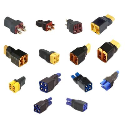 KUENCE 1-Piece Deans T, EC3, EC5, XT60, XT90 Parallel/Series Adapter for LiPo Batteries, DIY RC Models (XT90 Parallel, 2 Male/1 Female)