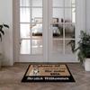 BAGEYOU Welcome Doormat with Cute Australian Shepherd and Personalized Dog Name, 60 x 40 cm view 2