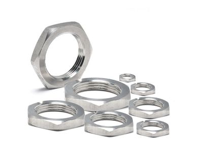 Thin Hex Nut, Left-Hand Thread, DIN 439, Zinc-Plated Steel, M6–M16 (5, M10)