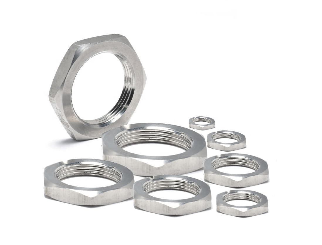 Thin Hex Nut, Left-Hand Thread, DIN 439, Zinc-Plated Steel, M6–M16 (5, M10)