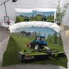 Tractor Duvet Cover Set 220 x 240 cm, 3-Piece, Tractor and Combine Harvester Design view 1