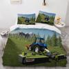 Tractor Duvet Cover Set 220 x 240 cm, 3-Piece, Tractor and Combine Harvester Design view 2