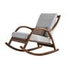 Modern Solid-Wood Rocking Chair, Gray, 120 × 65 × 76 cm view 1