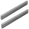 T-Bar Cabinet Handles, Gray Aluminum Alloy, 160 mm Hole Spacing, 2-Pack view 1