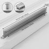 T-Bar Cabinet Handles, Gray Aluminum Alloy, 160 mm Hole Spacing, 2-Pack view 2