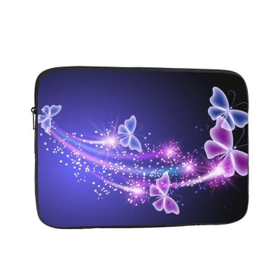 Laptop Sleeve, Butterfly Pattern, Purple