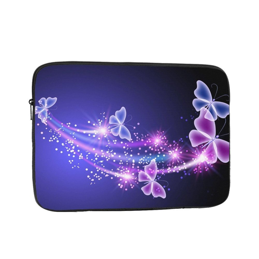 Laptop Sleeve, Butterfly Pattern, Purple