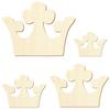 Wooden Crown V3 – Plywood Crown Silhouette for Crafts and Décor, 3–50 cm Wide, 19 cm High, Pack of 100 view 2