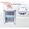 Mobile Phone Storage Cabinet, 12/24/36/48/60 Compartments, with Lock and Handle Pocket (Silver, 60 Compartments) view 2
